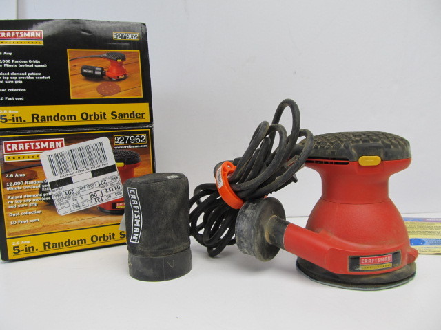 lot 135 image: Working CRAFTSMAN Random Orbit Sander