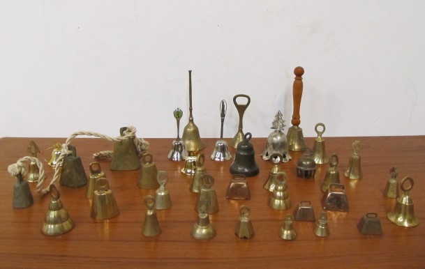 lot 220 image: Collection of Vintage Brass Bells