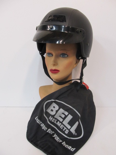 lot 178 image: LIKE-NEW Leather Lined BIEFFE Motorcycle Helmet - Size S