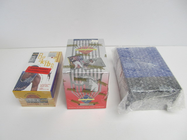 lot 197 image: 3 Factory Sealed Boxes of Sports Cards