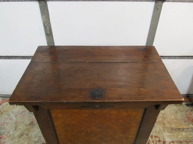 lot 13 image: Original Antique Rice Bin Cabinet