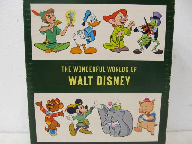 lot 287 image: 1960s WONDERFUL WORLD OF DISNEY Large Hardcover Book Set wCase - NEAR MINT
