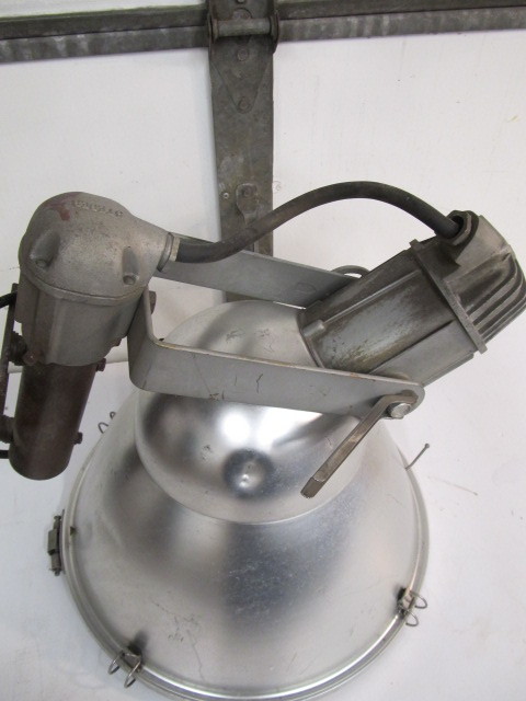 lot 328 image: Large Vintage Industrial STEBER Light Fixture