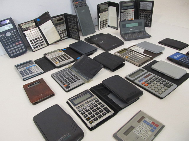 lot 337 image: LARGE Collection of Vintage etc Calculators