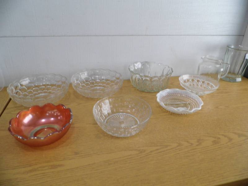 Glassware - Bubble Glass - Carnival Glass