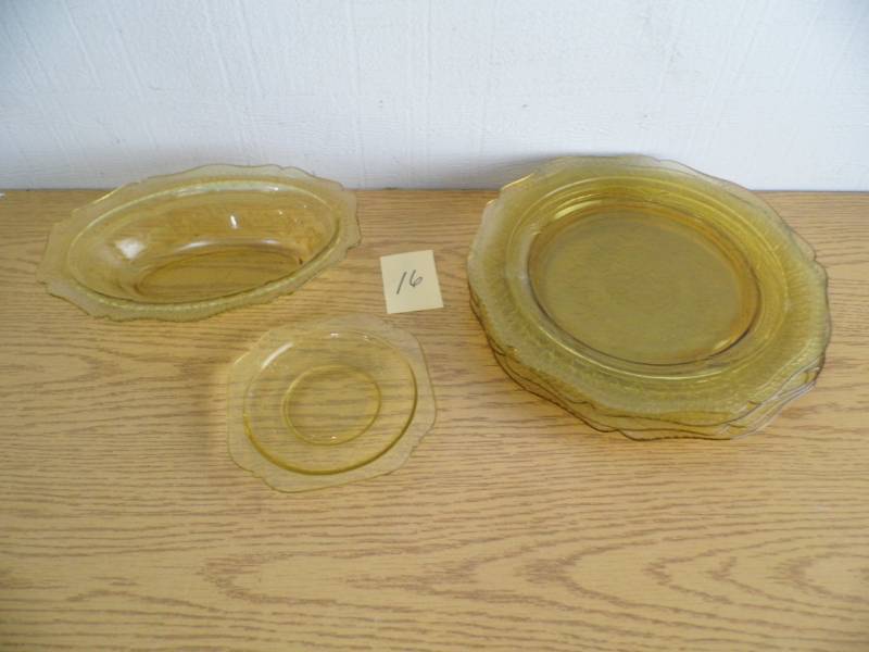 Yellow Depression Glass