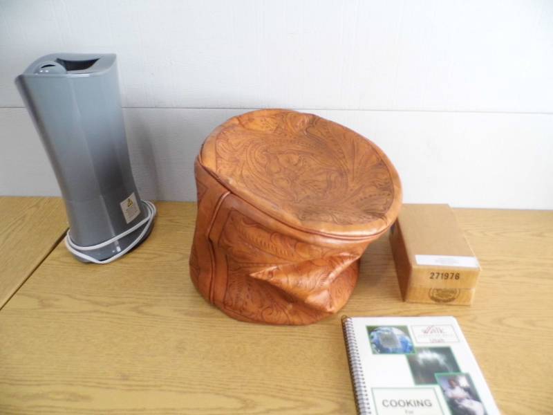 Phone Holder - Leather Ottoman Cover