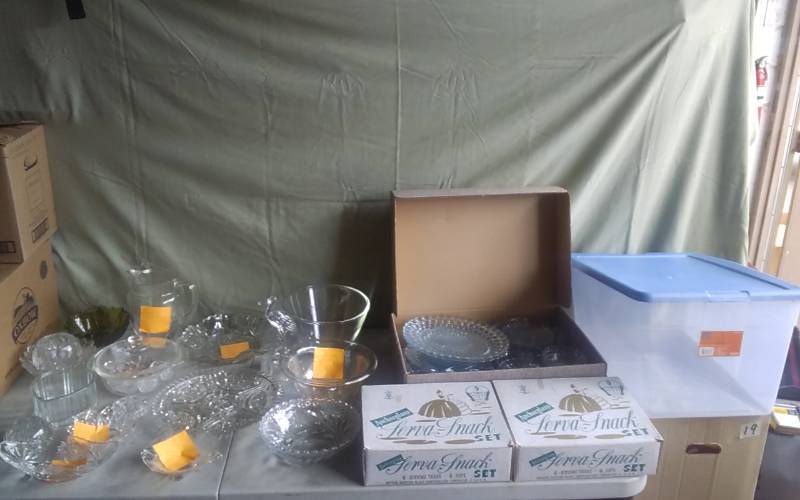 lot 26 image: Large Lot Of Assorted Crystal Glassware, Luncheon Sets