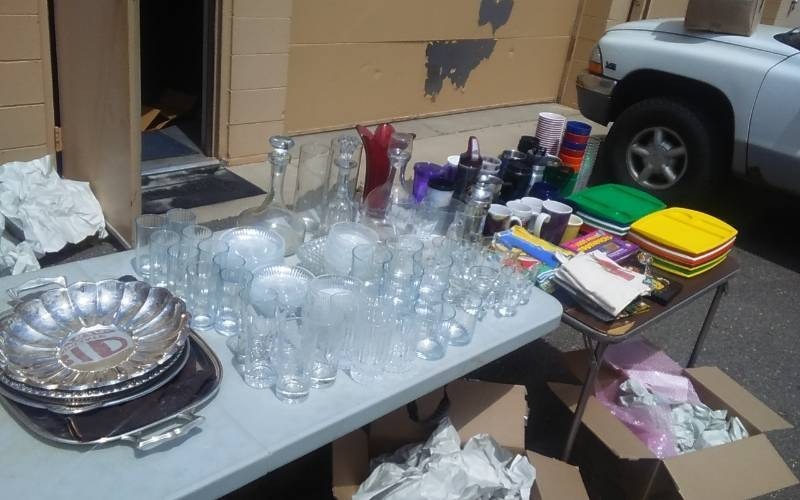 lot 33 image: Large Lot Decanters, Glasswares, Party Goods, More