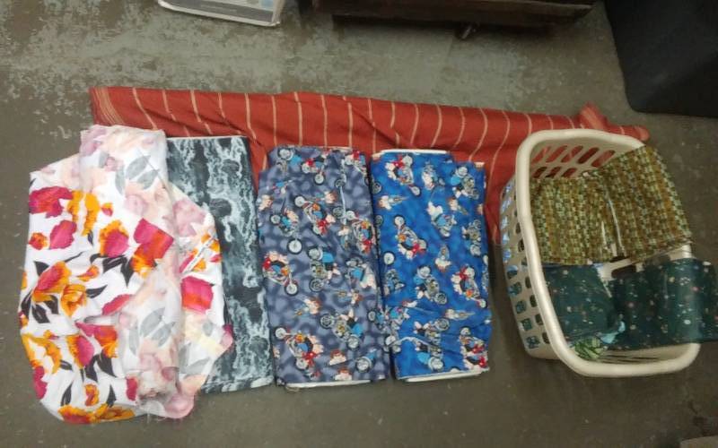 lot 50 image: Large Lot Of Fabric - Some Full Bolts, Some Large Remnants