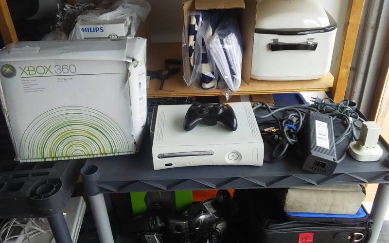 lot 27 image: XBox 360 With Power & AV Cords, 1-Controller