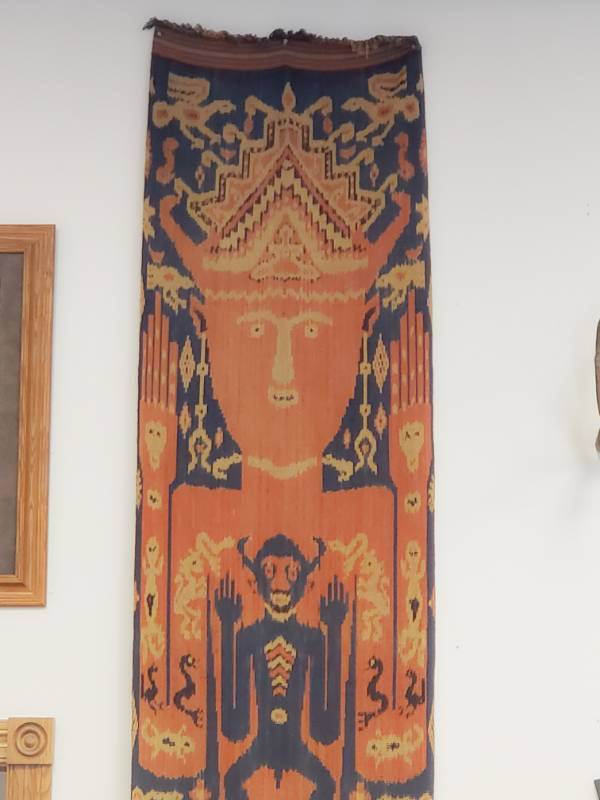 lot 400 image: Antique Dani Tribe Large Ceremonial Textile Possibly a Burial Cloth