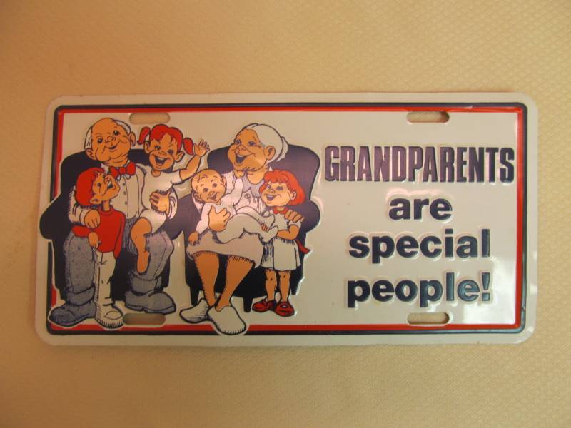 lot 37 image: Grandparents License Plates