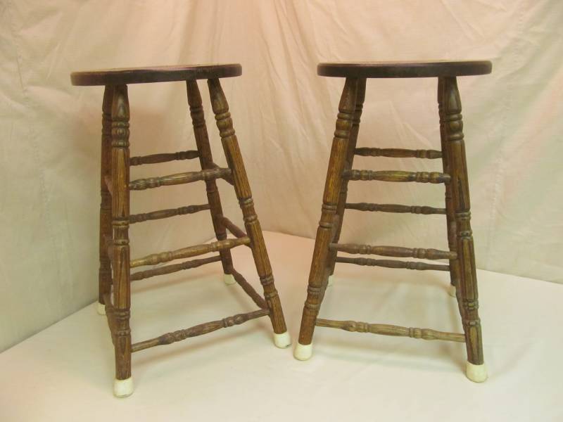 lot 43 image: Wooden Stools