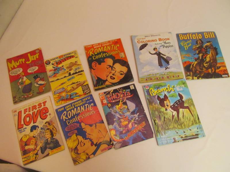 lot 154 image: Group of vintage comiccolor books