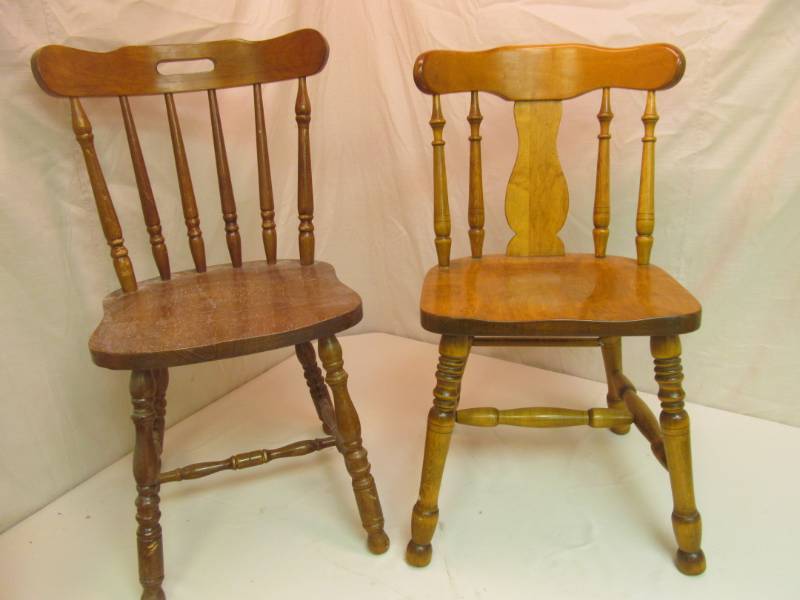 lot 223 image: Wooden Dining Chairs