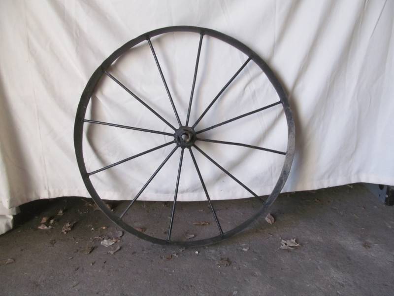 lot 227 image: Vintage Steel Wheel