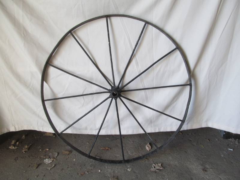 lot 229 image: Vintage Steel Wheel