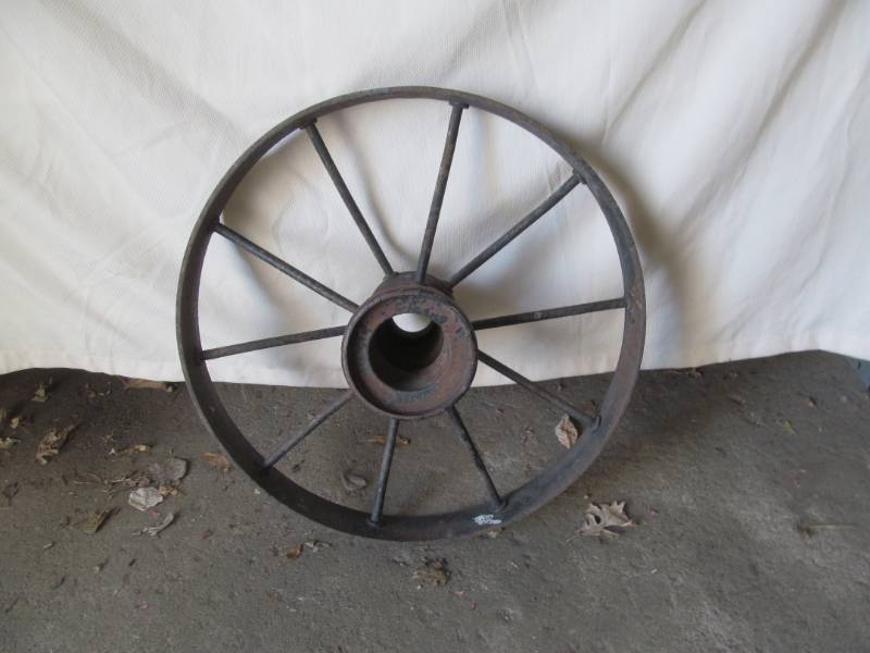 lot 230 image: Vintage Steel Wheel