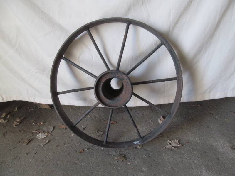 lot 231 image: Vintage Steel Wheel