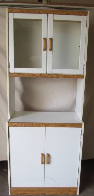 lot 245 image: 2 Piece kitchen cabinet