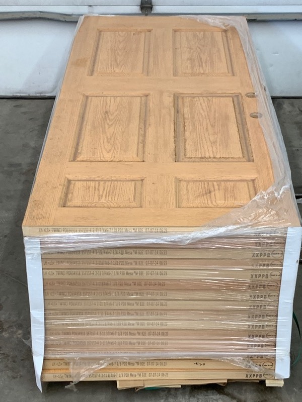 Pallet Of (15) Six-Panel Commercial Wood Doors