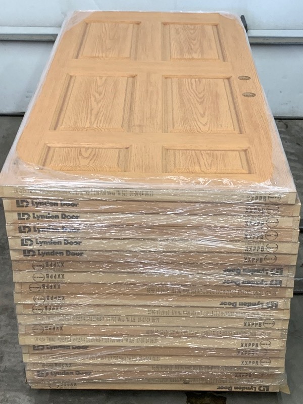 Pallet Of (20) Six-Panel Commercial Wood Doors