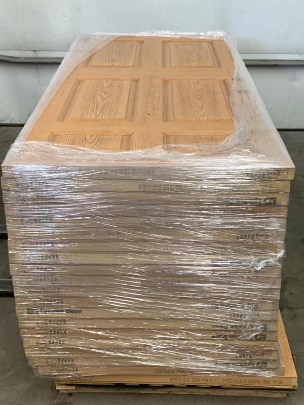 Pallet Of (20) Six-Panel Commercial Wood Doors f