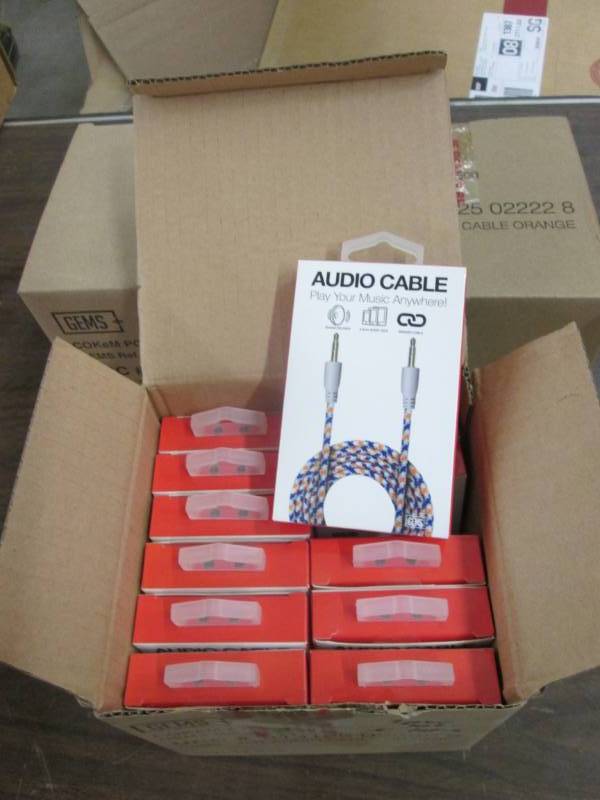 3 Boxes of 12 Orange Braided 3 ft A...