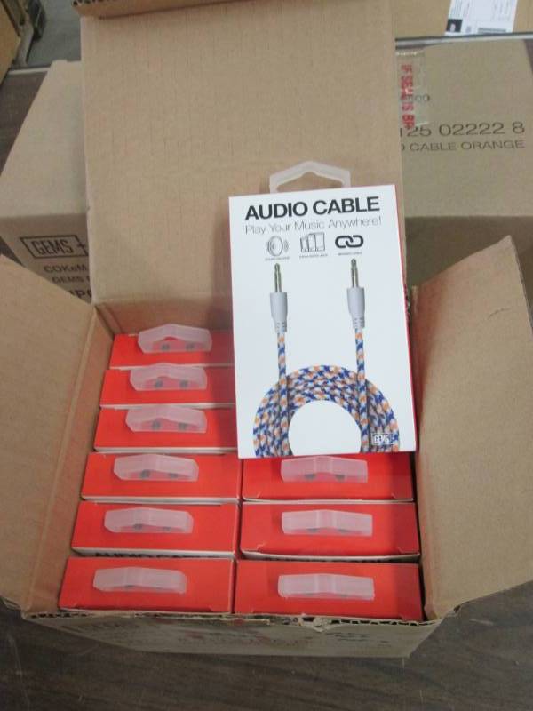 3 Boxes of 12 Orange Braided 3 ft A...