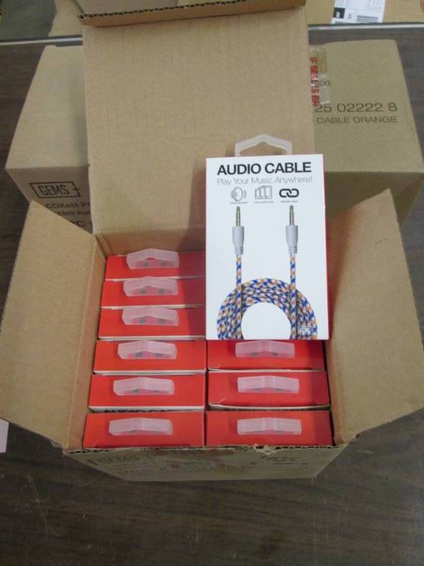 3 Boxes of 12 Orange Braided 3 ft A...