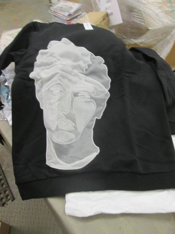 Large Mens Black Human Habit Sweat ...