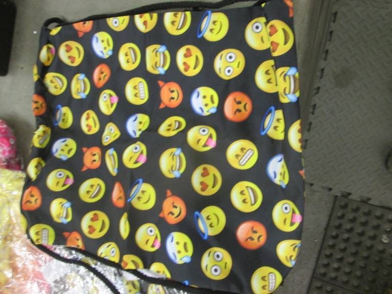 Lot of 4 Emoji Drawstring Backpacks...