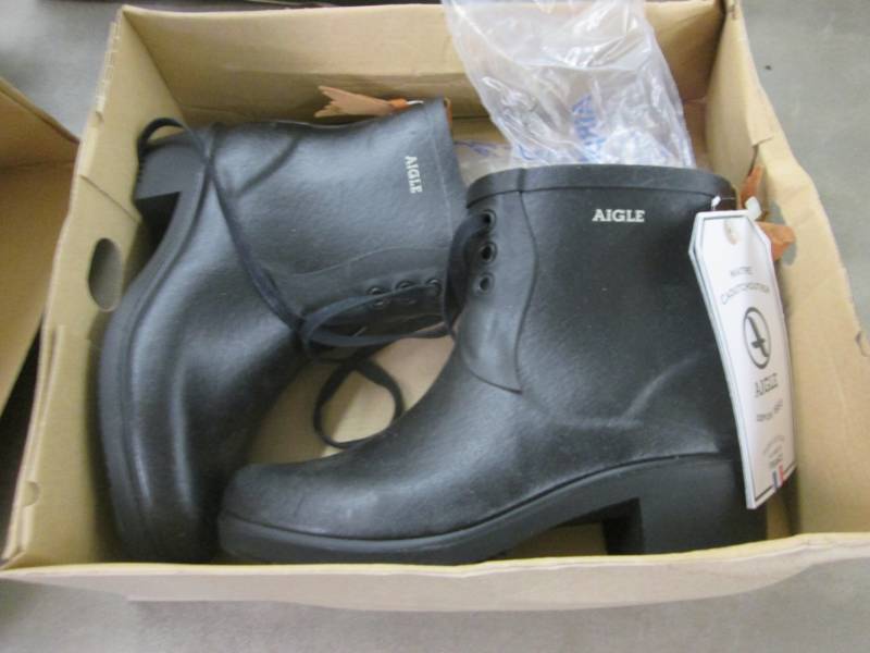 Aigle Black Short Boots European Si...