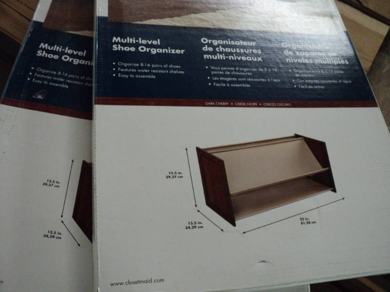 Set of 2 Closetmaid Multi Level Sho...