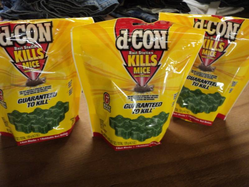3 Bags D-Con each has 6 bait block...