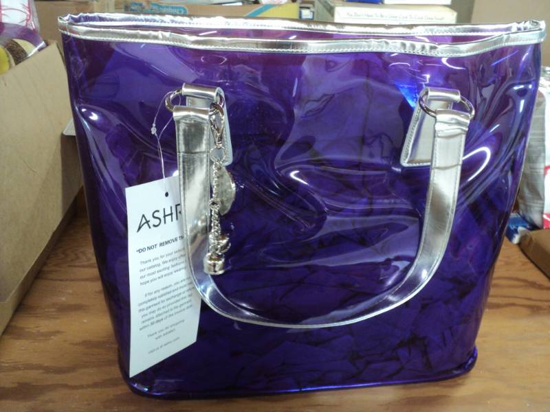 Large Purple Plastic Bag 16 x 14...