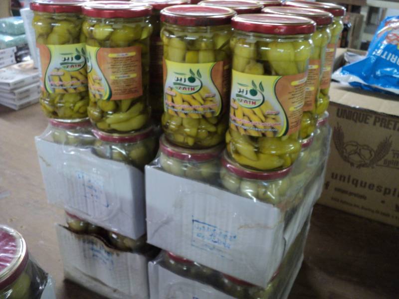 24 Jars Zain Whole Green Pepper Pic...