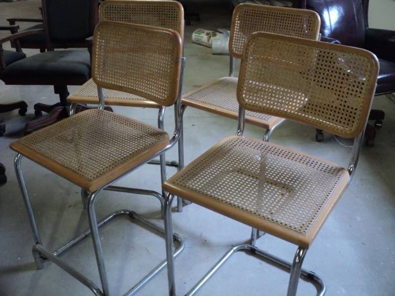 4 Cane Stools 24 from Floor 2 ha...
