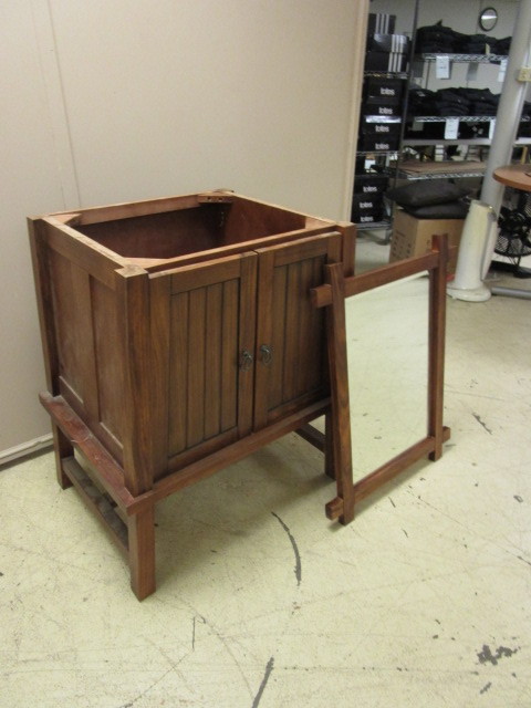 BATHROOM CABINET AND MIRROR