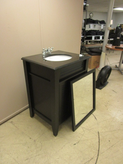 BATHROOM CABINET AND MIRROR