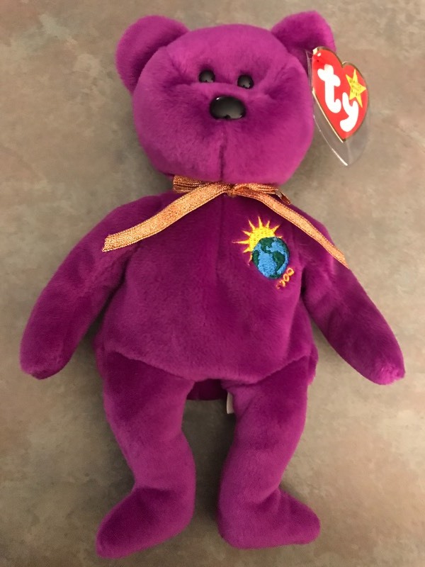 lot 2 image: VERY RARE ERROR TY Beanie Baby Millennium