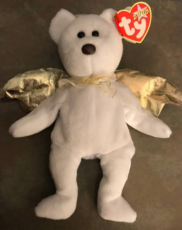 lot 12 image: ULTRA RARE ERROR TY Beanie Baby Halo II