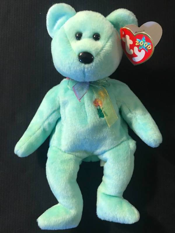 lot 1C image: ULTRA RARE AIDS Foundation TY Beanie Baby Ariel