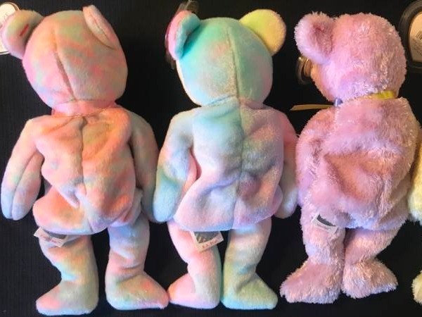 lot 50 image: TY Beanie Babies Celebrate, B.B. Bear, Sherbet