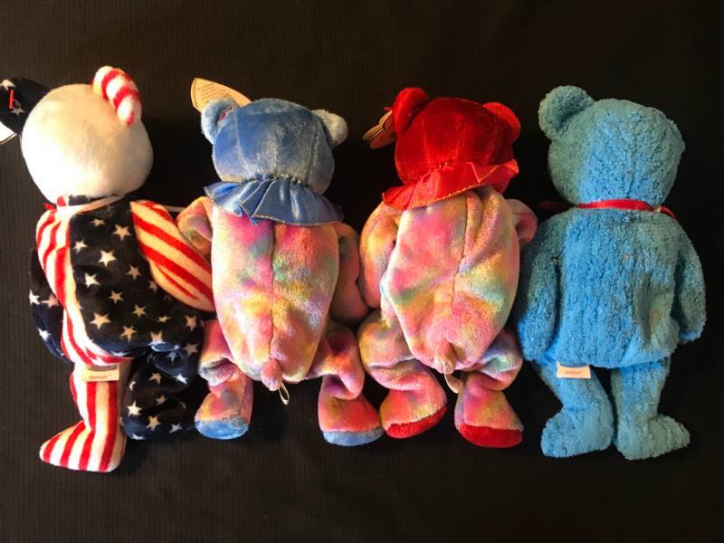 lot 55 image: TY Beanie Babies Spangle, September, July and Addison