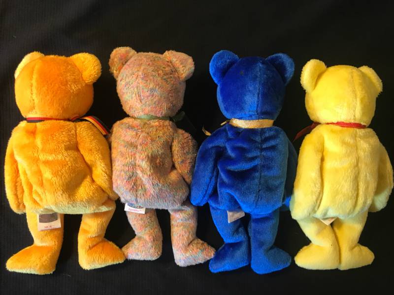 lot 57 image: TY Beanie Babies MC II, Sherbet, Unity and Tradee