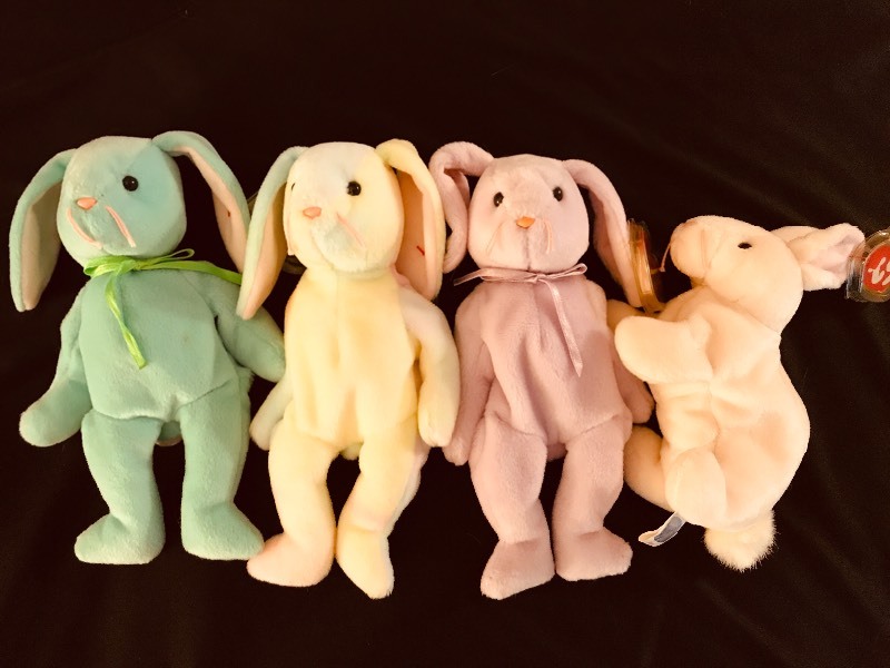 RARE ERROR TY Beanie Babies Hippity Hippie Floppity and Nibbler Beanie Baby Collection Ultra Rare Rare Error Retired Beanie Babies Beanie Buddies Etc. K BID