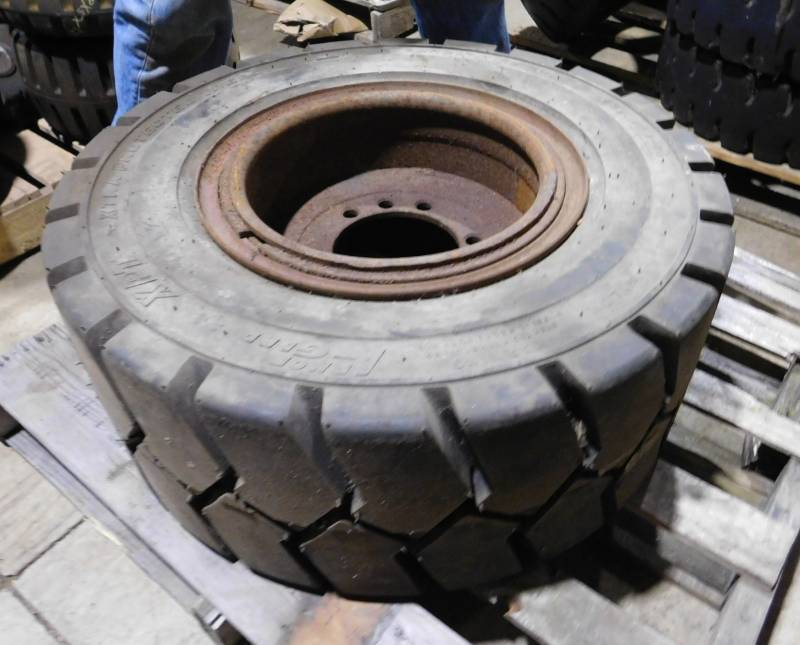 lot 66 image: ArmorGard XPT Forklift Tire & Rim