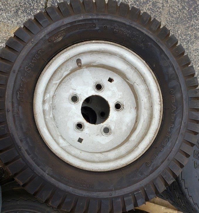 lot 110 image: Set of 4 Turf Tires - 20 x 8.0-10